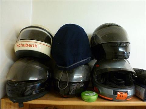 Posten gebrauchte Motorrad- Helme